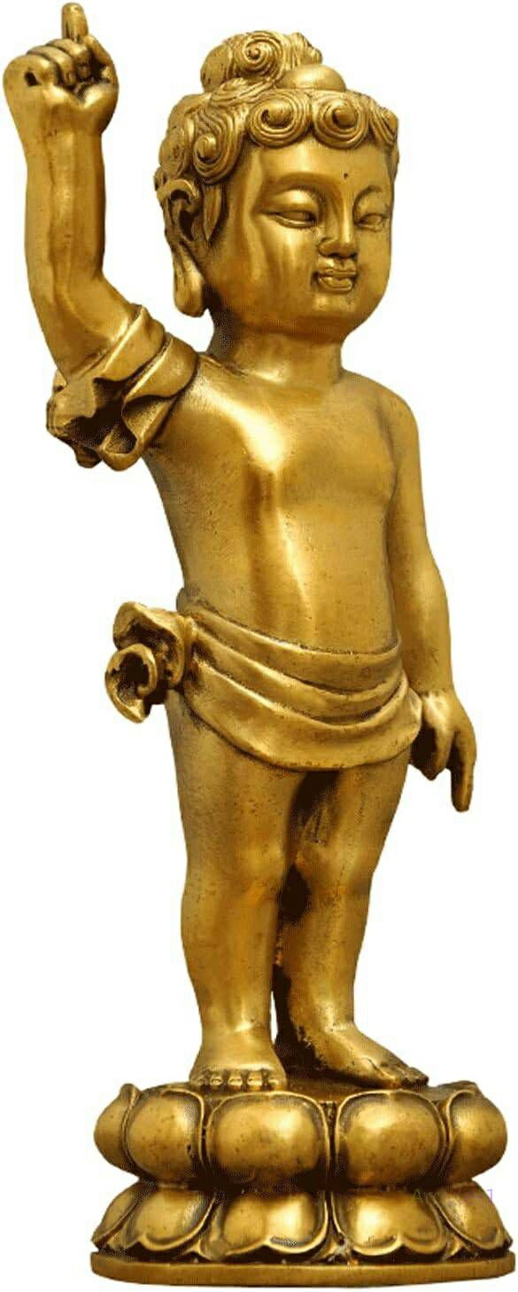 お釈迦さま像(Size:高さ16cm) 灌仏会 灌佛盤 花祭り仏具 はなまつり 置物 お釈迦様 立像 銅製 釈迦誕生仏 仏像