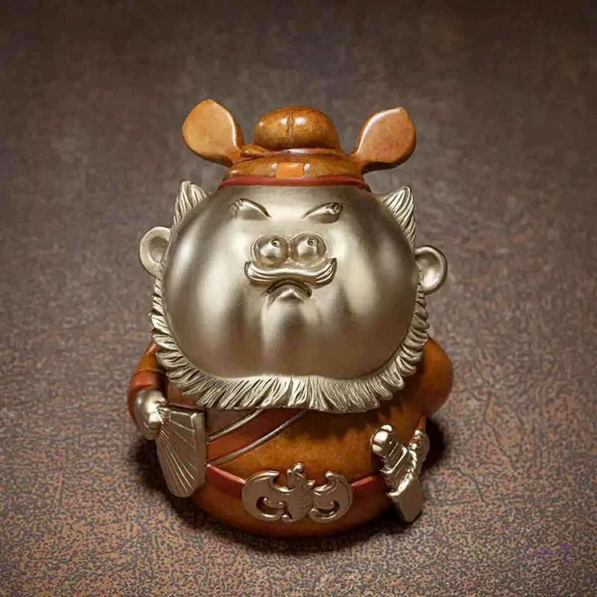 風水（高さ75mm×巾55mm×奥行50m フィギュア 仏像 疫病除けの神 魔除け お守り 置物 銅製 神像 人形 鍾馗様 鍾馗像 可愛い ミニ