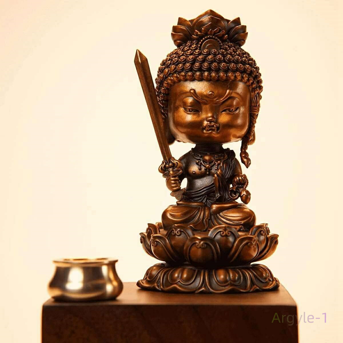 (不動明王(酉年)) ブロンズ像(高さ11cm×巾5cm) 置物 不動明王 かわいい ミニ 仏像