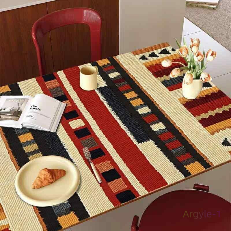 テーブルクロス ボヘミアン柄 レトロ ヴィンテージ風 高級感 PVC製 長方形 拭ける 防水 撥油 防油 断熱 食卓カバー テーブル保護マット ティーテーブル ...