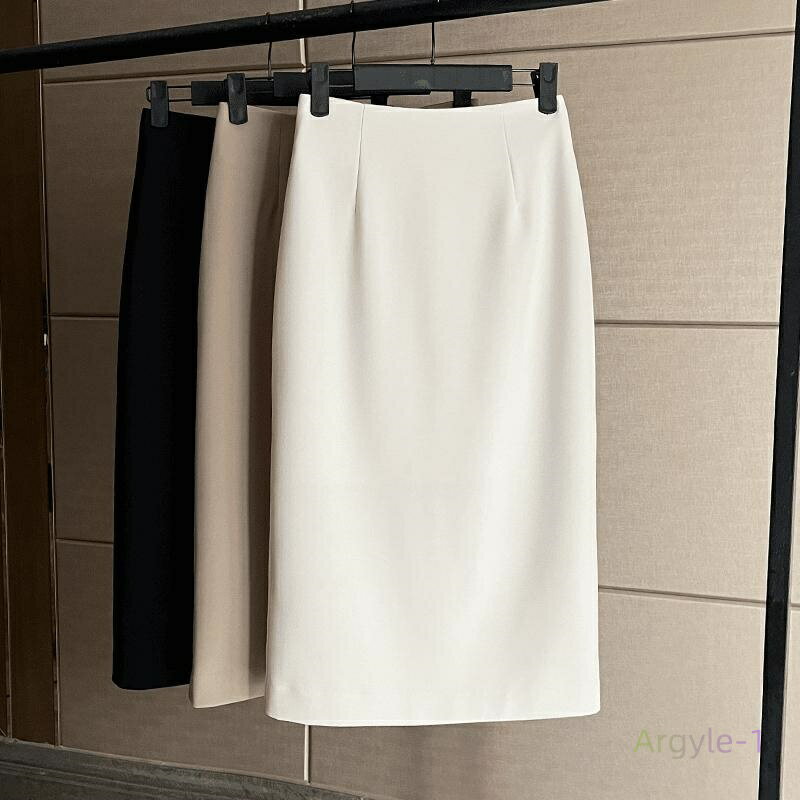 秋コーデ レディース ファッション スーツ スカート 細身 スタイル ハイウエスト ワンステップ ミドル丈 スカート