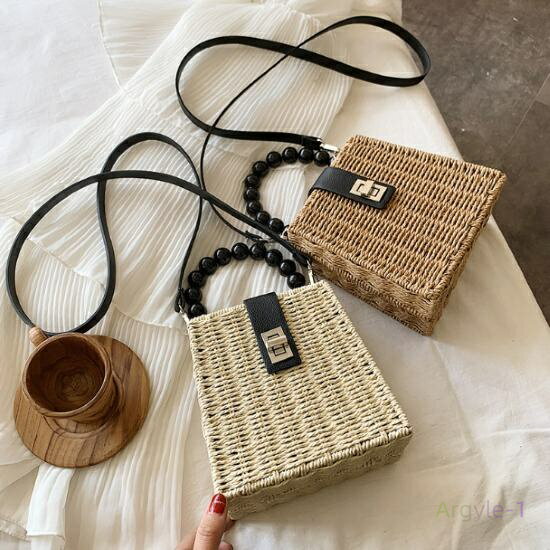 かごバッグ ショルダー 斜めがけ 大人かわいい ハンドバッグ レディース ショルダーバッグ スクエアバッグ ミニバッグ コンパクト 斜め掛けバッグ 肩掛けバッグ...