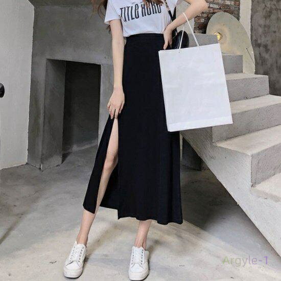スリットスカート レディース サイドスリットスカート 膝丈 スカート スリット サイドスリット セクシー ロングスカート ロンスカ 大きいサイズ シンプル 無地...