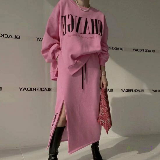 スウェットセットアップ レディース 上下セット 2点セット ツーピース トレーナー プルオーバー 英字ロ..