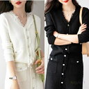 セットアップ レディースファッション カーディガン Vネック シングルブレスト 長袖 タイトスカート フロントボタン ポケット付き フリンジ付き フォーマルスタ...