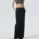 ロングスカート レディース ボトムス スカート ローライズ ローウエスト スリット マキシ丈 黒 ブラック スタイリッシュ きれいめ エレガント カジュアル お...