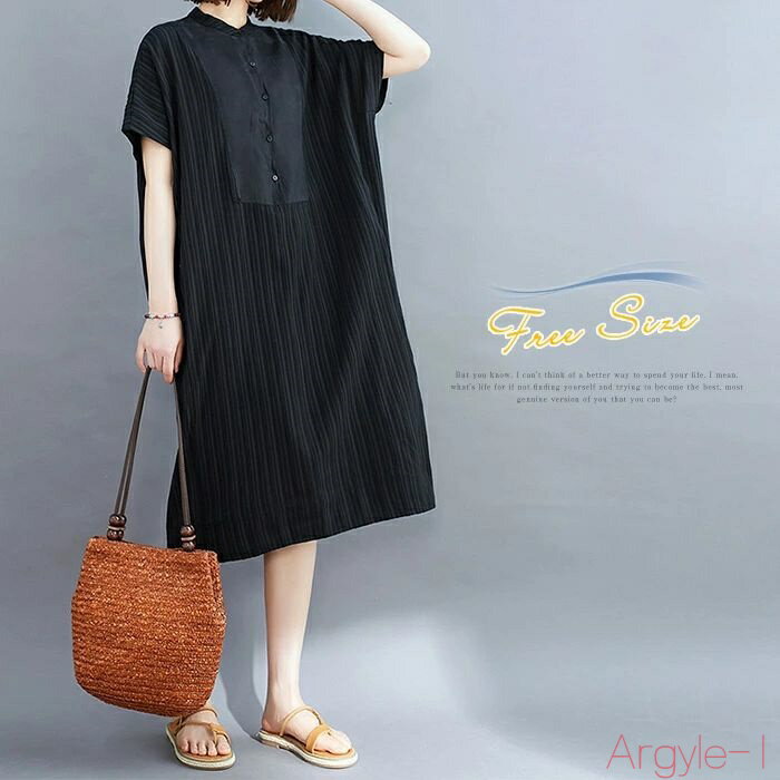 【送料無料】ワンピース レディース ロング丈 夏 半袖 タック 涼しい 夏ワンピース aラインワンピース ロング丈ワンピース 半袖ワンピース 柔らか ナチュラル...