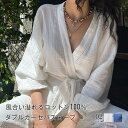 【送料無料】ガーゼ バスローブ パジャマ レディース ルームウェア 長袖 部屋着 ガウン ワンピース 無地 綿 コットン 寝巻き ランジェリー ゆったり ナイトガウン 春 夏 秋