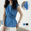【送料無料】リボン シャツ レディース ノースリーブ 無地 ノースリーブシャツ 夏 トップス レディースシャツ 涼しい シャツブラウス 無地シャツ 日常 普段着...
