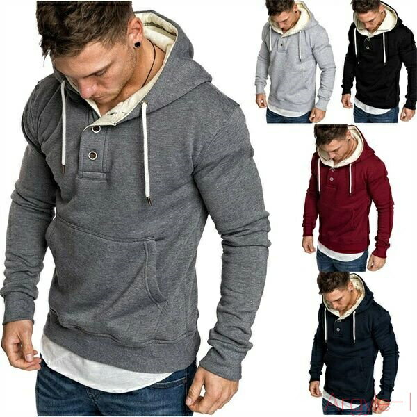 【送料無料】プルオーバーパーカー メンズ パーカー 長袖 韓国 秋 冬 綿 おしゃれ シャツ M~3XL 大きいサイズ レッドグレー カーキ ネイビー ブラック...