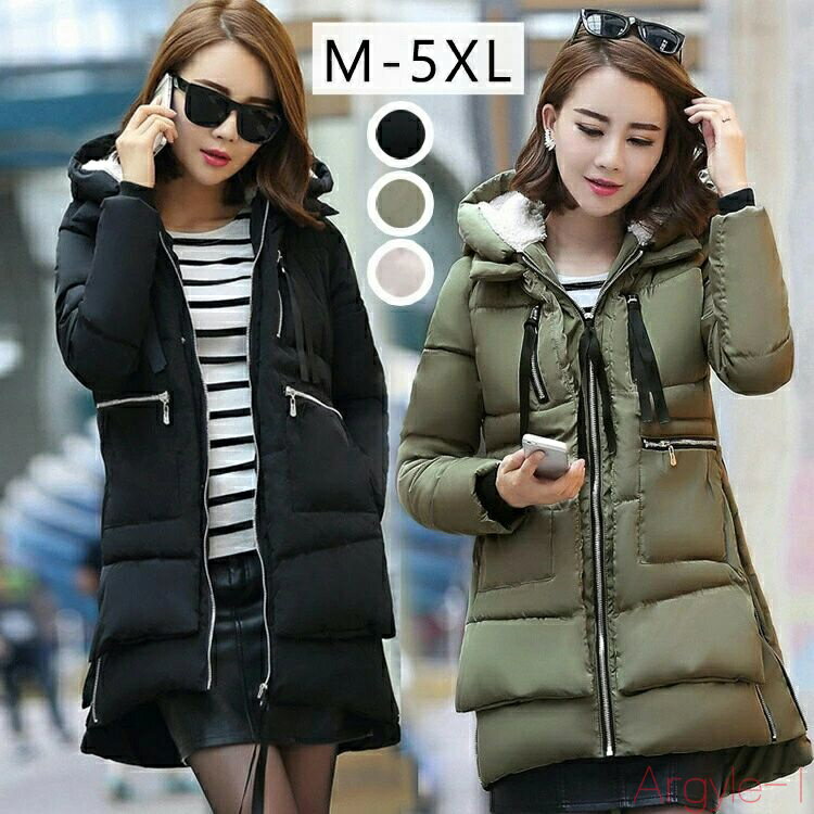 【送料無料】コート ダウンコート レディース 中綿 コート 着痩せ ダウンジャケット 冬 40代 カジュアル ミディアム丈 暖かい 大きいサイズ アウター オシ...