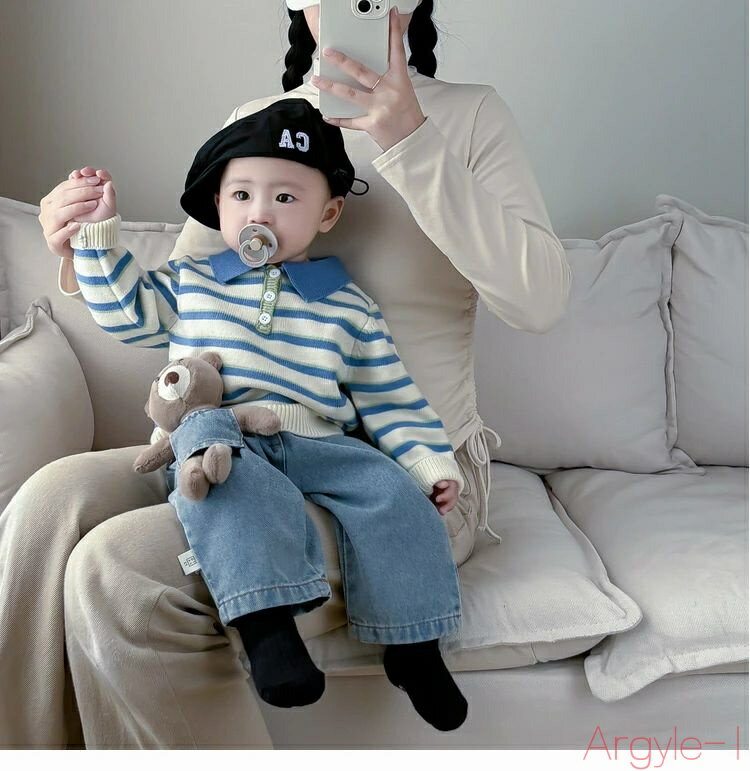 【送料無料】ベビー ロンパース 長袖 男の子 女の子 セーター ベビー服 赤ちゃん服 秋 冬 ロンパース 可愛い お出かけ 幼稚園 保育園 通園 66cm 73...