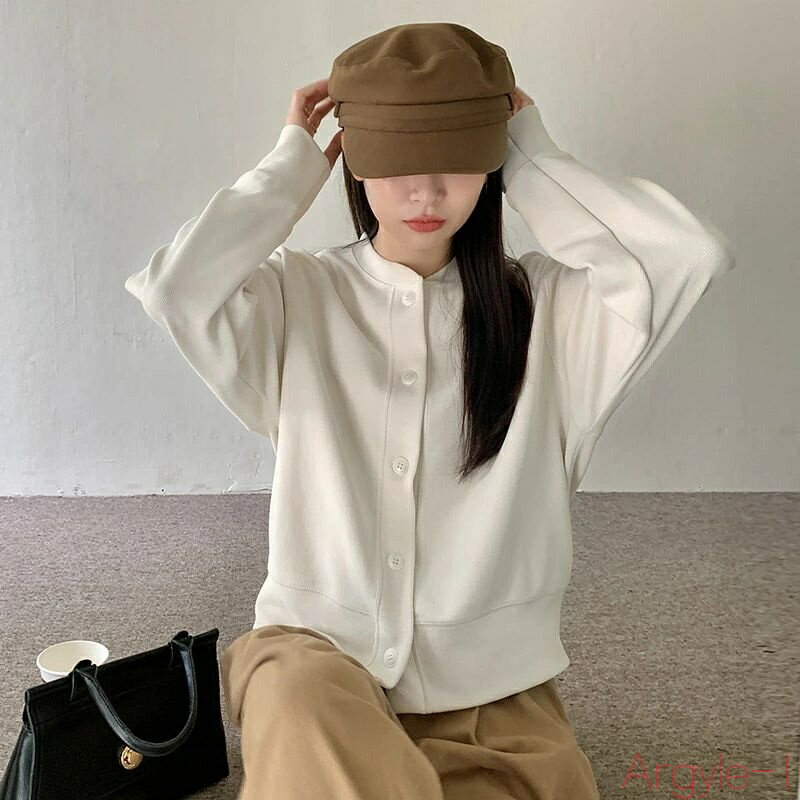 【送料無料】カーディガン レディース 春 秋 オフィス ボタンカーディガン シンプル おしゃれ 長袖 前あき 羽織り 大人カジュアル 大人可愛い 体型カバー無地 ゆったり 20代