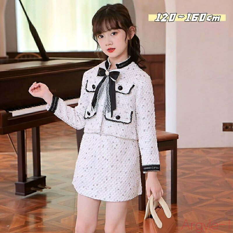 【送料無料】キッズ スーツセットアップ 女の子 150 160 女の子 スーツ 卒業式 入学式 おしゃれ スカートセットアップ 小学生 大きいサイズ ゆったりサ...