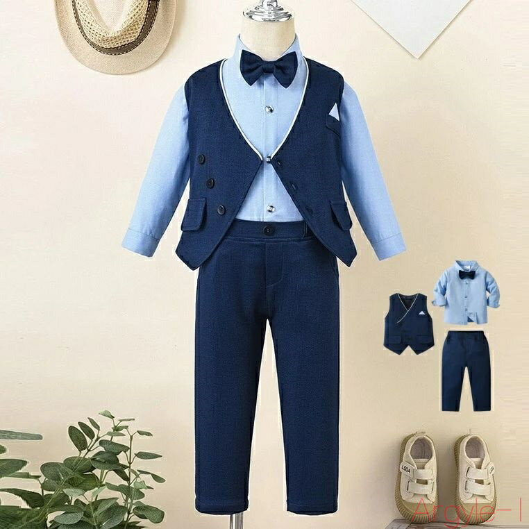 【送料無料】キッズ フォーマル 男の子 入園式 80 90 結婚式 子供服 男の子 一歳 フォーマル 男の子 赤ちゃん フォーマル 男の子 ベビーフォーマル 男...