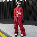 【送料無料】キッズ ダンス服 女の子 セットアップ へそ出し kポップ ダンス服 女の子 上下セット デニムパンツ ヒップホップ ジャズダンス チアガール 演出...