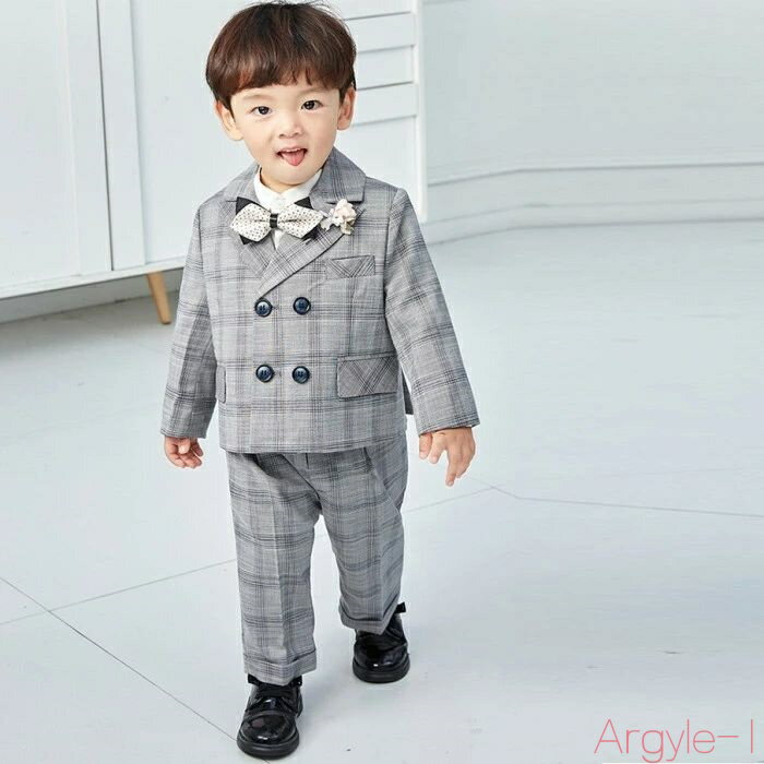 【送料無料】フォーマル 男の子 おしゃれ 長袖 5点セット キッズフォーマル 子供スーツセット 誕生日 服 1歳 入学式 結婚式 入園式 卒業式 お宮参 中学受...