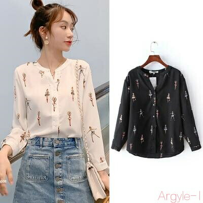 【送料無料】トップス レディース ブラウス きれいめ カジュアル おしゃれ シャツ 可愛い 薄手 カットソー 長袖 ブラウス バレリーナ キーネック こなれ感 上品 韓国 コーデ