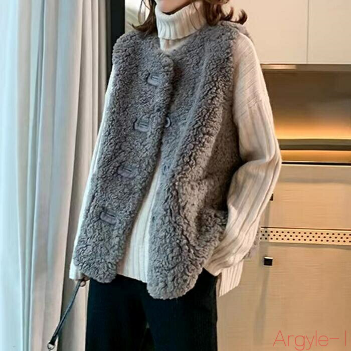 【送料無料】トップス ベスト ジレ ジャケット 羽織り ファー ボア レディース エレガント きれいめ カジュアル ノースリーブ 大人 可愛い フェミニン シン...