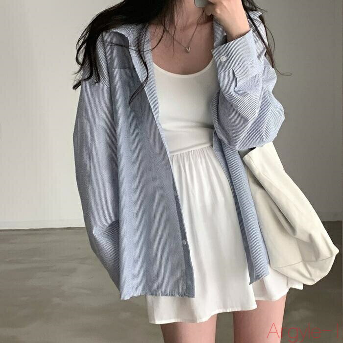 【送料無料】トップス シャツ ブラウス 羽織り ストライプ フード パーカー レディース エレガント 大人 可愛い きれいめ カジュアル フェミニン オーバーサイズ ゆったり 体