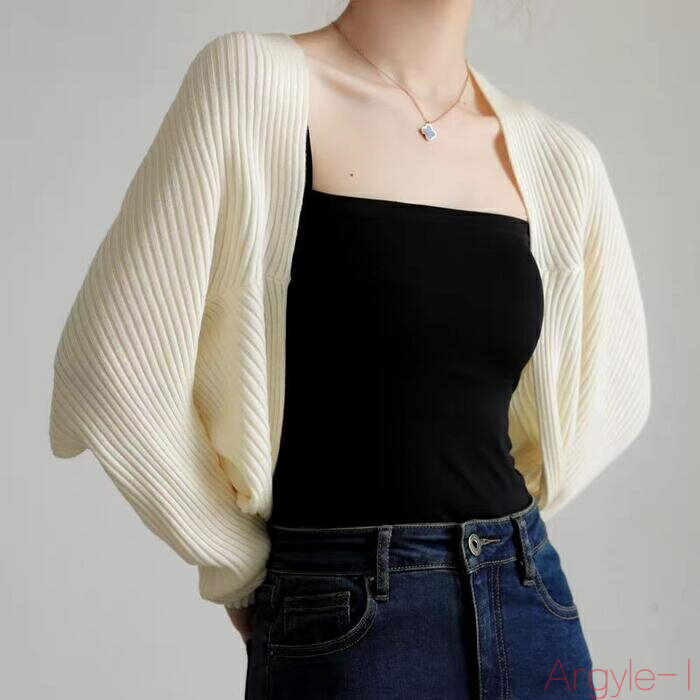 【送料無料】トップス カーディガン ボレロ ニット 羽織り ジャケット レディース エレガント 大人 可愛い きれいめ カジュアル フェミニン 長袖 ゆったり 体型カバー ショー