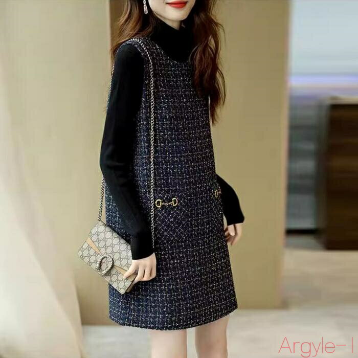 【送料無料】ワンピース ワンピ ドレス ツイード ミニワンピ ジャンパースカート レディース エレガント きれいめ カジュアル 大人 可愛い フェミニン ショー...