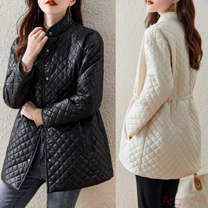 【送料無料】アウター コート ダウン ジャケット キルティング スタンドカラー レディース エレガント きれいめ カジュアル おしゃれ 大人 可愛い フェミニン...