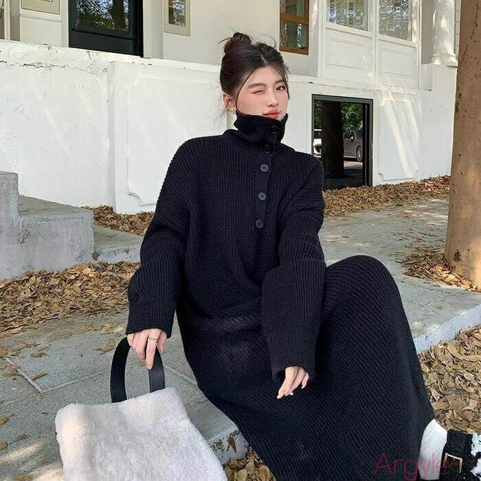 【送料無料】ワンピース ワンピ ドレス 袖あり ニット プルオーバー レディース エレガント きれいめ カジュアル 大人 可愛い フェミニン ミモレ丈 長袖 お...