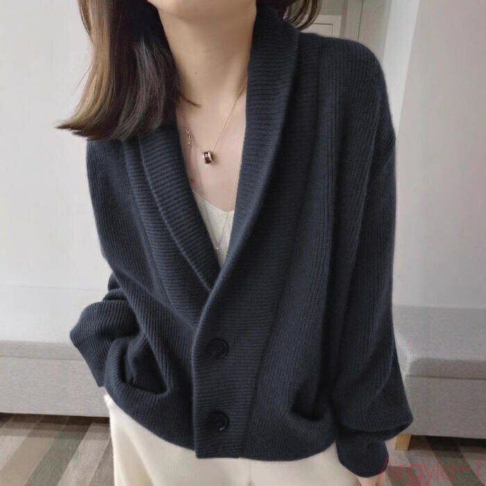 【送料無料】トップス カーディガン 羽織り ショールカラー セーター ニット エレガント レディース 大人 可愛い きれいめ カジュアル フェミニン ゆったり シンプル ナチュ