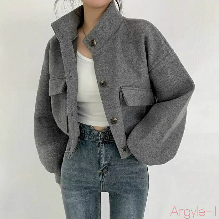 【送料無料】アウター ジャケット コート スタンドカラー ブルゾン エレガント レディース 大人 可愛い 長袖 きれいめ カジュアル フェミニン おしゃれ シン...