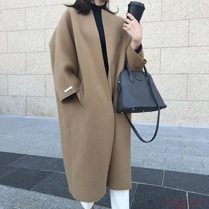 【送料無料】アウター コート ジャケット ノーカラー ガウン 羽織り レディース エレガント きれいめ カジュアル おしゃれ 長袖 大人 可愛い フェミニン ネ...