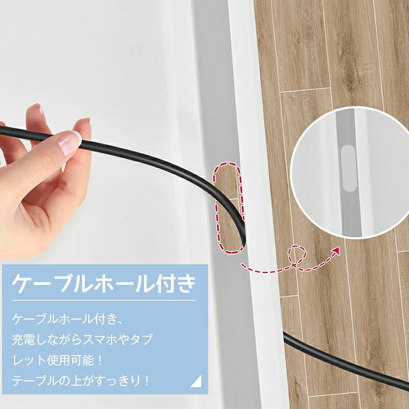 折りたたみ テーブル 軽量 折りたたみテーブル おしゃれ タブレットホルダー付き ...