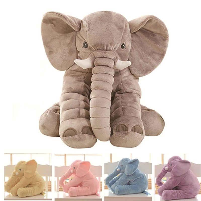 Rakuten - 「40~80cm」ゾウぬいぐるみ 欧米SNS大人気 アフリカゾウ リアル動物 特大抱き枕 ふわふわ柔らかい 癒し系 インテリア 子供おもちゃ 誕生日プレゼント 5色選択可能