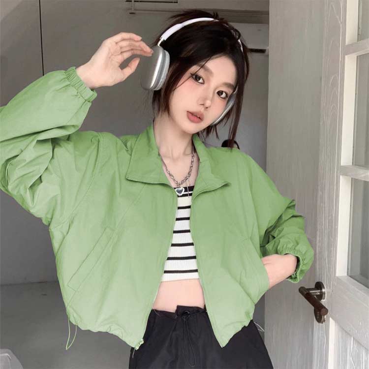 Rakuten - ジャケット 春 サマージャケット ジップアップ ラッシュガード レディース 夏用 紫外線対策 普段着 フードなし 日焼け防止 UVカット トップス 薄手 通気性 ジャンパ 軽量 スタジャン