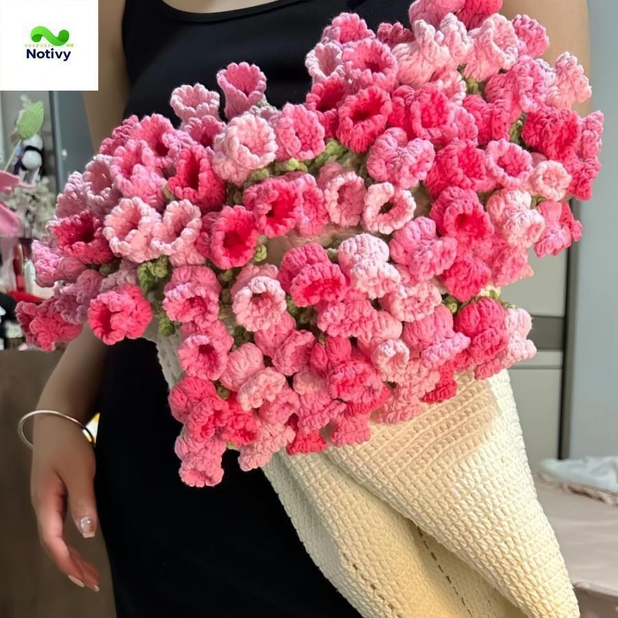 バラの花束風 フリースブランケット DIY材料セット| バレンタイン 母の日 プレゼント 誕生日 結婚記念日 冬 ギフト 女友達 妻 彼女 おばあちゃん 感謝の気持ち