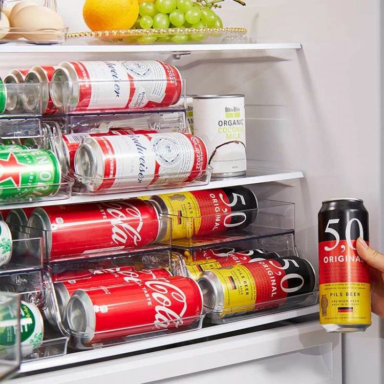 缶ストッカー 缶収納ラック ラック 缶ケース 2段 折りたたみ 冷蔵庫収納 キッチン...
