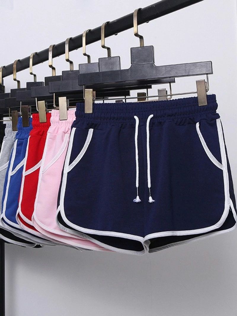 樂天商城 - レディース ショートパンツ 【爽やかキープ＆自由に動ける・サイドスリットで足長効果・8サイズ選択可】 短パン レディース スポーツ 肌に優しい 通気性 吸汗 速乾 ゆったり ポケット付き ゴムウエスト 黒 夏 カジュアル ヨガ ランニング 部屋着