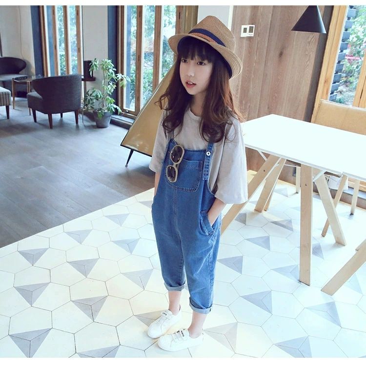 Overalls - 【即納】サロペット 子供服 オーバーオール キッズ サロペット デニムサロペット　キッズ韓国 子供服 女の子 男の子 パンツ ジュニア韓国サロペット パンツ カジュアル キッズ ジュニア 子供服 ボトムス ロングパンツ 長ズボン ベビー オーバーオール 女の子