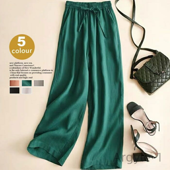 【送料無料】綿麻 人気 女子会 お出かけ 普段着 通勤 大きいサイズ 同窓会 食事会 個性的 デート オシャレ 可愛い 大人 カジュアル ウエストゴム 体型カバー ゆるパンツ きれいめ り