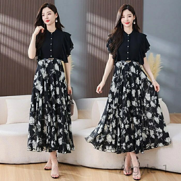 【送料無料】ワンピース マキシ丈 ロングワンピース ボヘミア シフォンワンピース ハワイ 夏 レディース リゾートワンピース