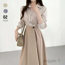 【送料無料】シャツワンピース 春夏 きれいめ 30代 40代 50代 着やせ 上品 切り替え カジュアル 可愛い 体型カバー おしゃれ ロング 大人