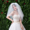 【送料無料】ブライダル) ショートベール ウェディングベール ウェディング ホワイト/アイボリー(ウエディング ベール ショート ベール