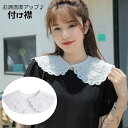 【送料無料】つけ襟 付け襟 レディース フェイクカラー レース 大きめ襟 重ね着風 フェイクパール 取り外し アクセント 可愛い おしゃれ