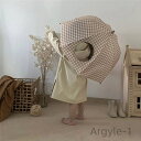 【送料無料】子供用 キッズ 女の子 男の子 傘 子供 かわいい チェック柄 雨具 雨 保育園 幼稚園 小学生 透明窓 可愛い 安全傘 透明窓付き