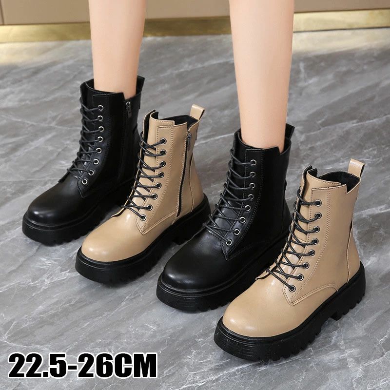 【送料無料】防滑 防水フラットヒール ショート シューズ 雪遊び エンジニアブーツ トレッキングシューズ 通学 秋冬 通勤 通学 22.5~26.0cm