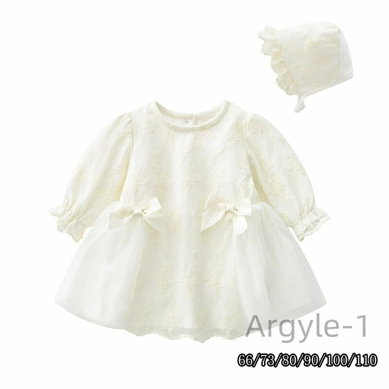 【送料無料】パース 退院着 キッズドレス お宮参り 長袖 子供ドレス ベビー ワンピース ロンパース 赤ちゃん かわいい 66 73 80 90 100 110