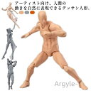 【送料無料】ャラクター デッサン 人形 練習 おすすめ フィギュア 作画 模型 小道具 肌色 素体 2点セット ポージング人形 模型 ドールタイプ