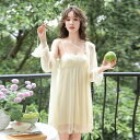 【送料無料】ンピースパジャマ 膝丈 パット付き キャミソールワンピース ナイトガウン ネグリジェ 姫系 モダール パジャマ レディース 宮廷風