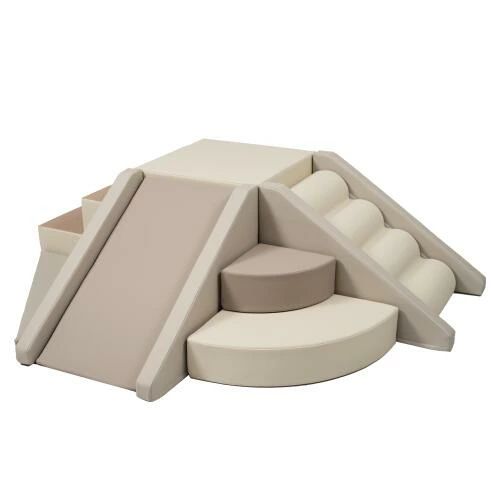 【予約販売 】おもちゃ ソフトブロック アスレチック ブロック クッション滑り台&階段 布製 玩具 大型 室内 遊具 滑り台 キッズスペース 子供 こども キッズ 幼児 保育園 保育用品