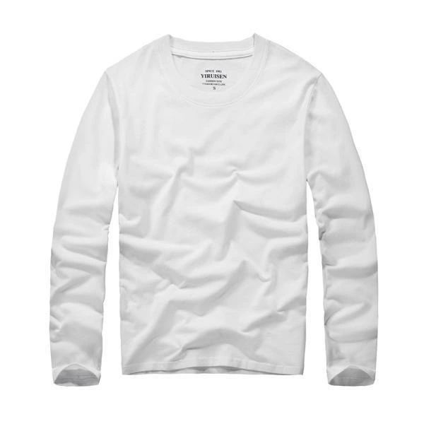 乐天商城 - 長袖Tシャツ tシャツ メンズ 丸首 カジュアル スポーツ 100％綿 無地 シンプル 柔らかい インナー トップス カットソー 春 秋 冬